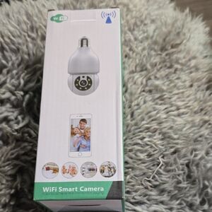 WiFi Smart Camera Bulb Socket Security Camera - White